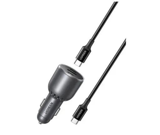 [0007826] UGREEN 55511 130W 3-Port Fast Car Charger with 100W Cable