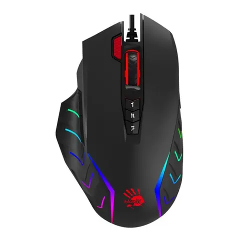 [0000076] A4TECH Bloody J95S USB Extra Fire High Precise RGB Gaming Mouse Black