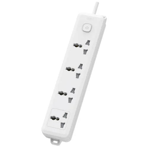 [0011115] Deli CT704 2 Pin 4 Port 5 Meter Power Strip 