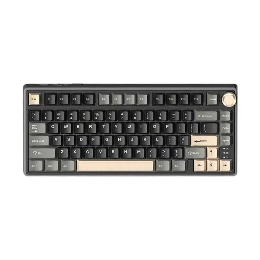 [0011133] Royal Kludge RK R75 Wired RGB Hot Swap (K Silver Switch) Phantom Mechanical Gaming Keyboard