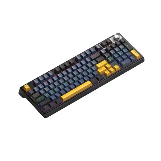 [0007902] T-wolf T78 RGB Tri Mode (Red Switch) Black Mechanical Gaming Keyboard 