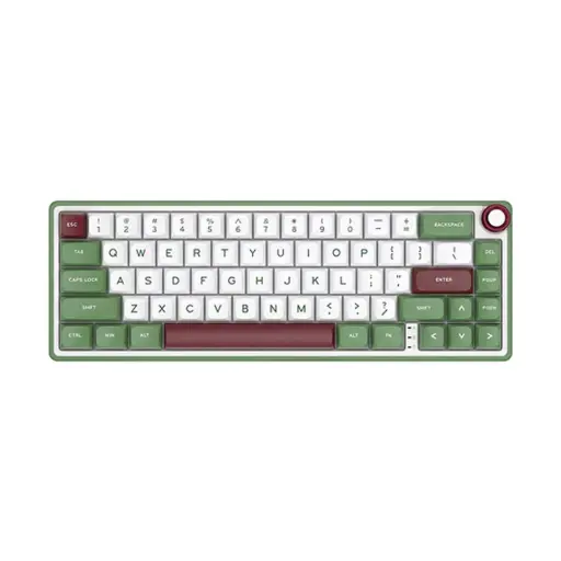 [0011139] Royal Kludge RK R65 Wired RGB Hot Swap (Brown Switch) Greensand Mechanical Gaming Keyboard 
