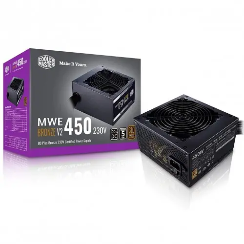 [0011239] Cooler Master MWE 450W V2 Non-Modular 80 Plus Bronze Power Supply