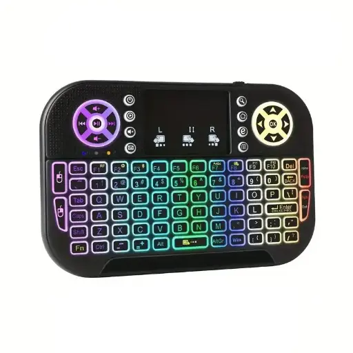 [0000509] GearUP MK20 2.4GHz + Wireless Dual Mode RGB Backlit Rechargeable Mini Portable Keyboard With Touchpad