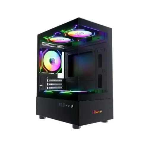 [0008016] PC POWER GS670 SKYVIEW V2 3 FANS GAMING CASE WITH 550W PSU 