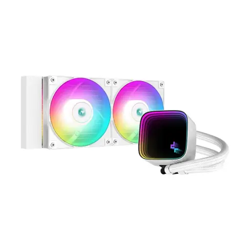 [0011268] DeepCool LS520 SE WH ARGB 240mm AIO White Liquid CPU Cooler #R-LS520-WHAMMM-G-1