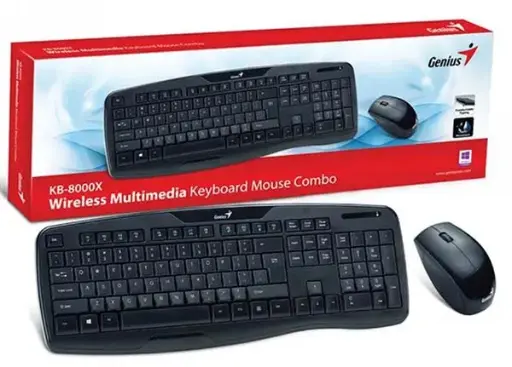 [0000740]  Genius KB-8000X Wireless Multimedia Keyboard & Mouse