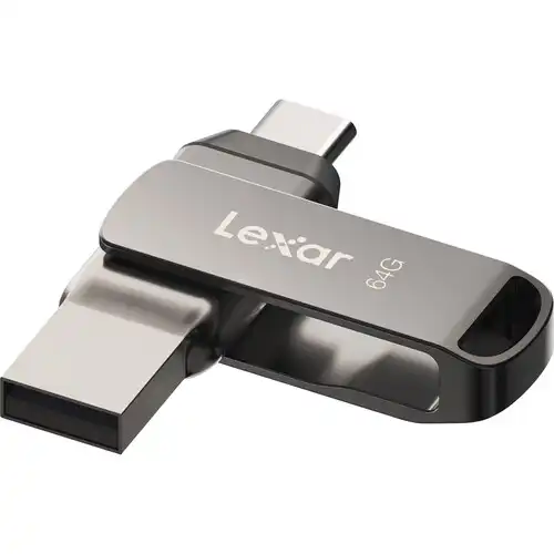 Lexar JumpDrive Dual Drive D400 64GB USB 3.1 Type-C Pen Drive 