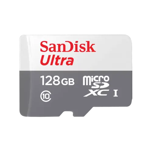 SanDisk Ultra 128GB Class-10 100mbps Micro SDXC UHS-I Memory Card (SDSQUNR-128G-GN6MN)
