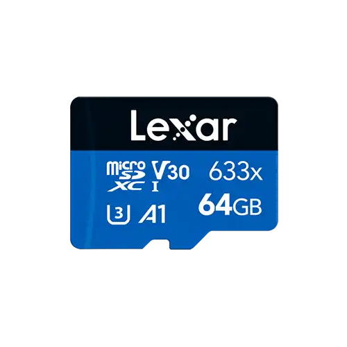 [0008062] Lexar High-Performance 633x 64GB MicroSDXC UHS-I Memory Card