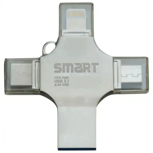 [0008112] Smart SuperFast SM8 128GB 4-in-1 Metal Body USB 3.1 Pen Drive