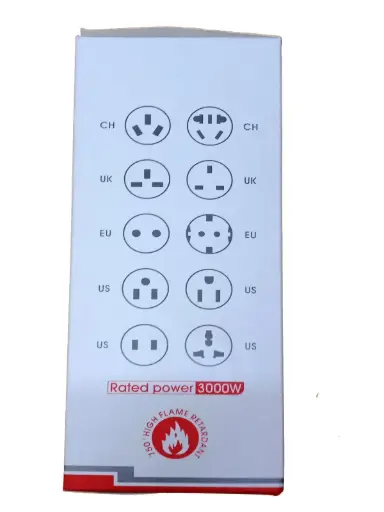 [0008097] AUTO-MAX MH-T09 3000W 6 USB Ports With Auto-ID Identification 3 Power Socket Strip / Multiplug - 2 Meter