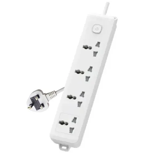 [0011453] Deli CT703ES 3 Pin 4 Port 3 Meter Power Strip With Surge Protection