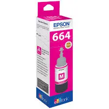 Epson 664 (Indian Original) Ink Bottle (Magenta) 