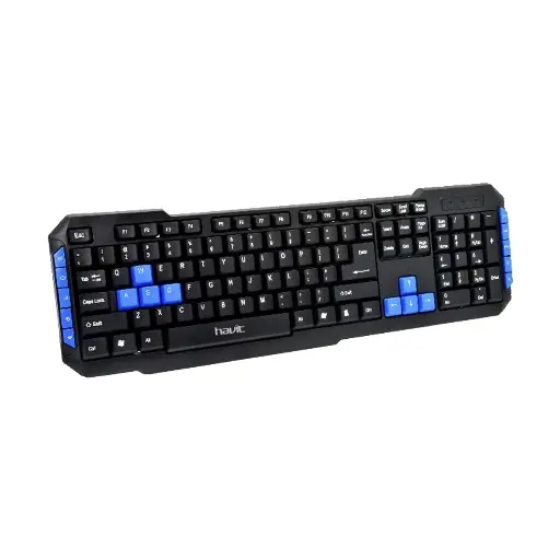 [0000761] HAVIT KB327 Black USB Multimedia Keyboard with Bangla