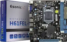 [0008201] ESONIC H61FEL-U Intel 1155 Socket DDR3 Motherboard