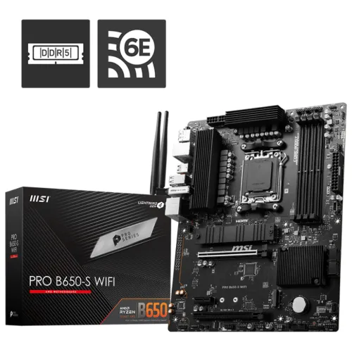 [08466] MSI PRO B650-S WIFI DDR5 AM5 ATX Motherboard