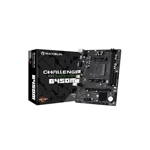 MAXSUN Challenger B450M AM4 M-ATX Motherboard